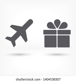 Aircraft Vector icon .  Illustration design
