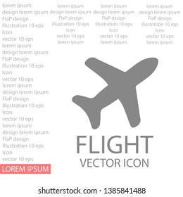 Aircraft Vector icon . Lorem Ipsum Illustration design