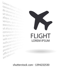 Aircraft Vector icon . Lorem Ipsum Illustration design