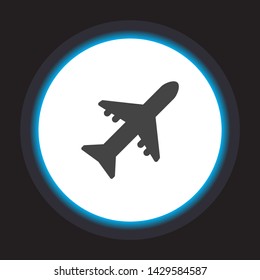 Aircraft Vector icon . Lorem Ipsum Illustration design