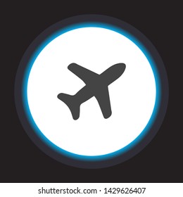 Aircraft Vector icon . Lorem Ipsum Illustration design