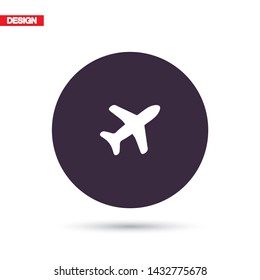 Aircraft Vector icon . Lorem Ipsum Illustration design