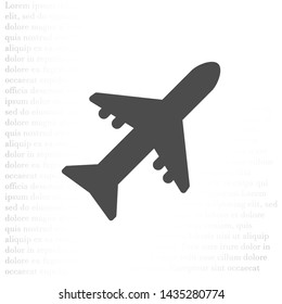 Aircraft Vector icon . Lorem Ipsum Illustration design