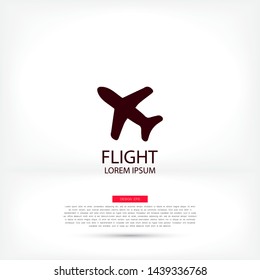 Aircraft Vector icon . Lorem Ipsum Illustration design