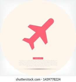 Aircraft Vector icon . Lorem Ipsum Illustration design