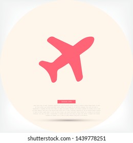 Aircraft Vector icon . Lorem Ipsum Illustration design