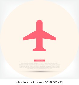 Aircraft Vector icon . Lorem Ipsum Illustration design