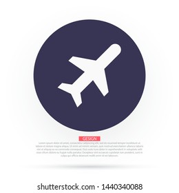 Aircraft Vector icon . Lorem Ipsum Illustration design