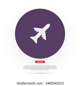 Aircraft Vector icon . Lorem Ipsum Illustration design