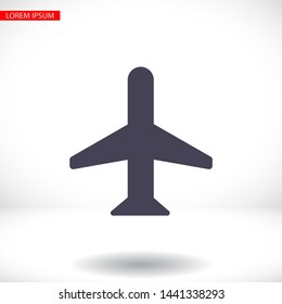 Aircraft Vector icon . Lorem Ipsum Illustration design