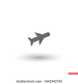 Aircraft Vector icon . Lorem Ipsum Illustration design