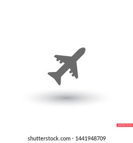 Aircraft Vector icon . Lorem Ipsum Illustration design