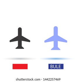 Aircraft Vector icon . Lorem Ipsum Illustration design
