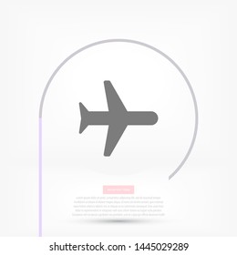 Aircraft Vector icon . Lorem Ipsum Illustration design