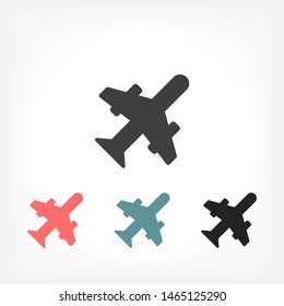 Aircraft Vector icon . Lorem Ipsum Illustration design