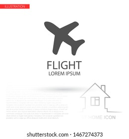 Aircraft Vector icon . Lorem Ipsum Illustration design