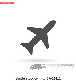 Aircraft Vector icon . Lorem Ipsum Illustration design