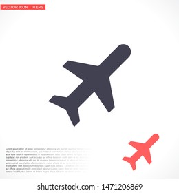 Aircraft Vector icon . Lorem Ipsum Illustration design