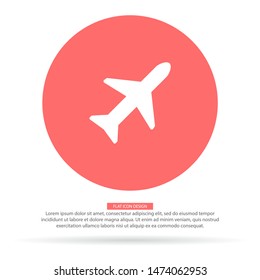 Aircraft Vector icon . Lorem Ipsum Illustration design