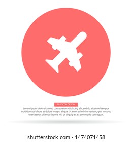 Aircraft Vector icon . Lorem Ipsum Illustration design