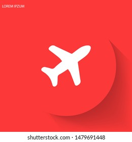 Aircraft Vector icon . Lorem Ipsum Illustration design