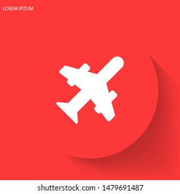 Aircraft Vector icon . Lorem Ipsum Illustration design