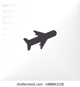 Aircraft Vector icon . Lorem Ipsum Illustration design