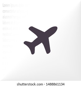 Aircraft Vector icon . Lorem Ipsum Illustration design