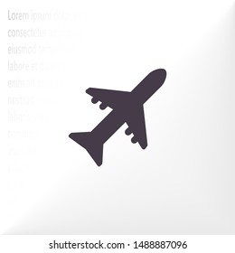 Aircraft Vector icon . Lorem Ipsum Illustration design