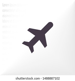 Aircraft Vector icon . Lorem Ipsum Illustration design