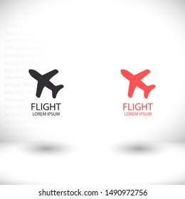 Aircraft Vector icon . Lorem Ipsum Illustration design