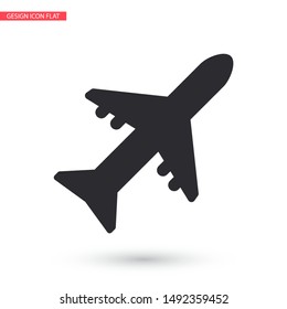 Aircraft Vector icon . Lorem Ipsum Illustration design