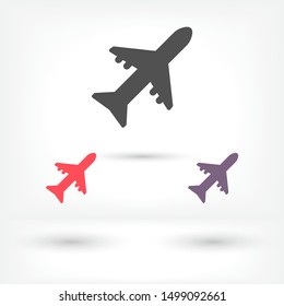 Aircraft Vector icon . Lorem Ipsum Illustration design