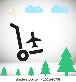 Aircraft Vector icon . Lorem Ipsum Illustration design