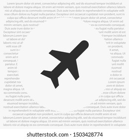 Aircraft Vector icon . Lorem Ipsum Illustration design