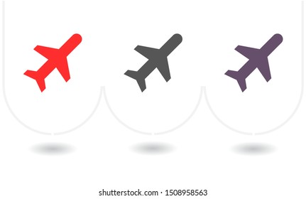 Aircraft Vector icon . Lorem Ipsum Illustration design