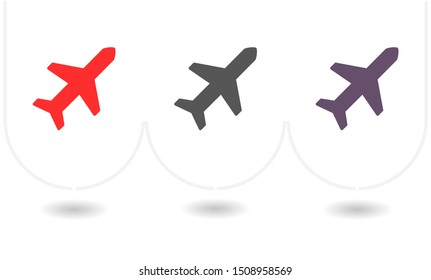 Aircraft Vector icon . Lorem Ipsum Illustration design