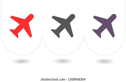 Aircraft Vector icon . Lorem Ipsum Illustration design