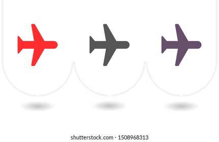 Aircraft Vector icon . Lorem Ipsum Illustration design