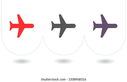 Aircraft Vector icon . Lorem Ipsum Illustration design