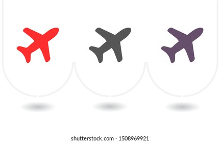 Aircraft Vector icon . Lorem Ipsum Illustration design