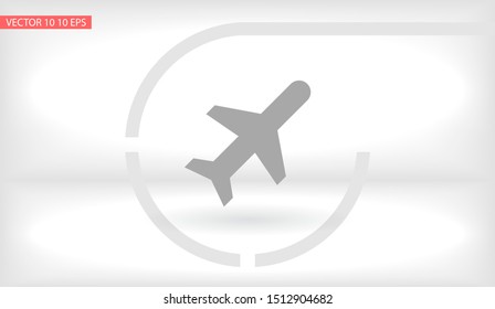 Aircraft Vector icon . Lorem Ipsum Illustration design