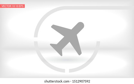 Aircraft Vector icon . Lorem Ipsum Illustration design