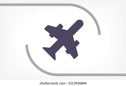 Aircraft Vector icon . Lorem Ipsum Illustration design