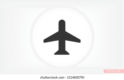 Aircraft Vector icon . Lorem Ipsum Illustration design