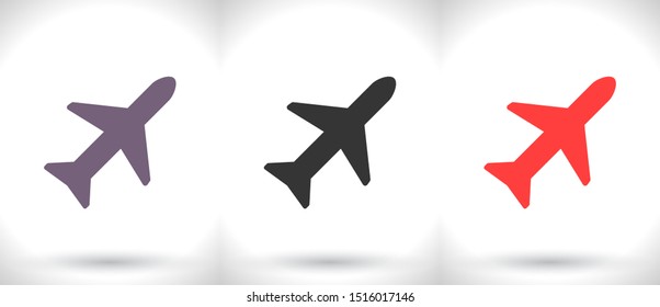Aircraft Vector icon . Lorem Ipsum Illustration design