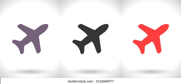 Aircraft Vector icon . Lorem Ipsum Illustration design