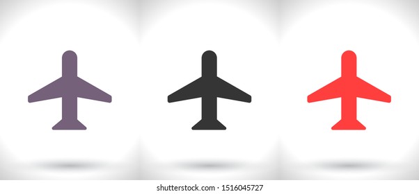 Aircraft Vector icon . Lorem Ipsum Illustration design