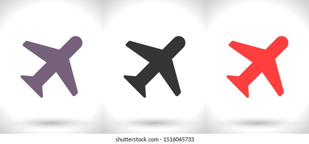 Aircraft Vector icon . Lorem Ipsum Illustration design