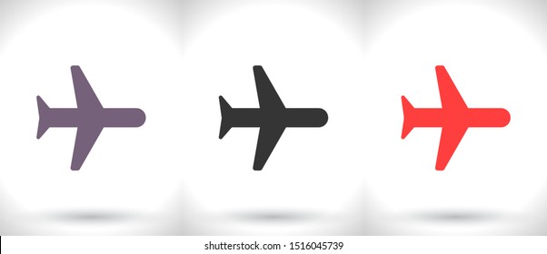 Aircraft Vector icon . Lorem Ipsum Illustration design